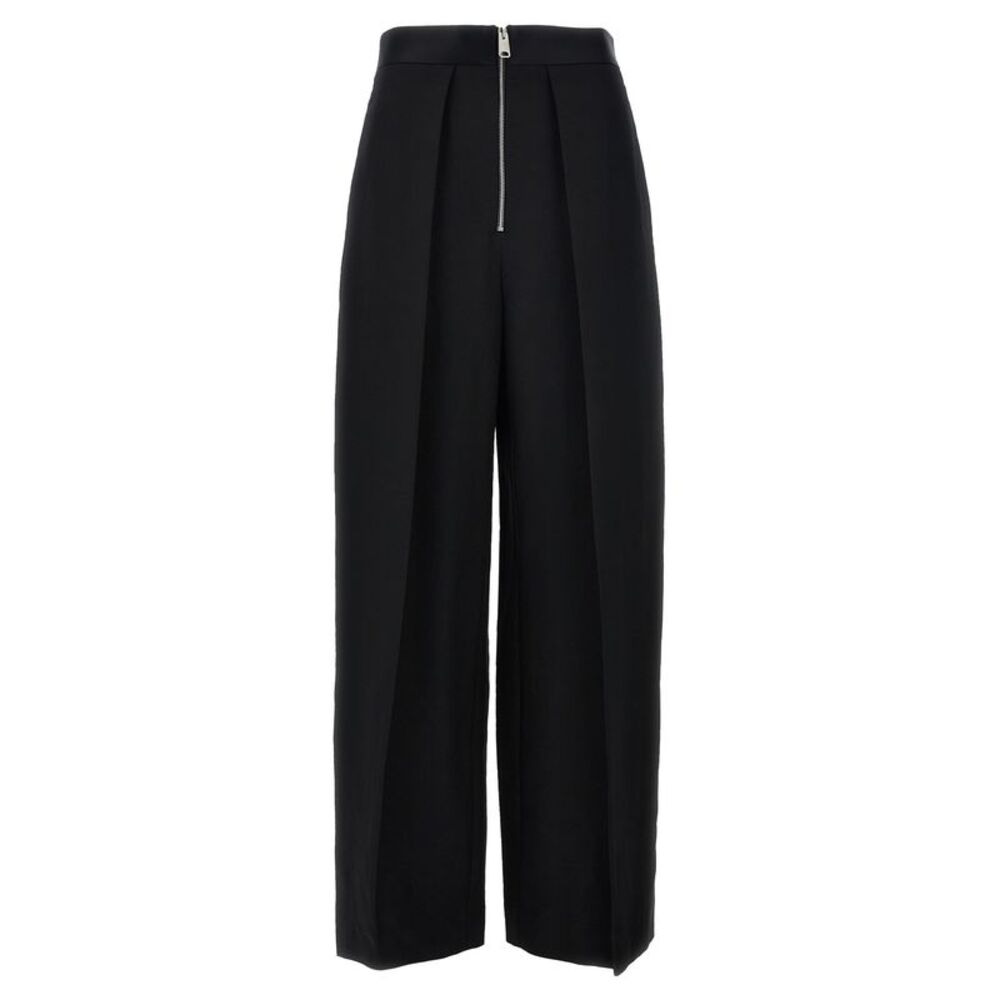 Khaite Black Viscose Casual Women's Pants
